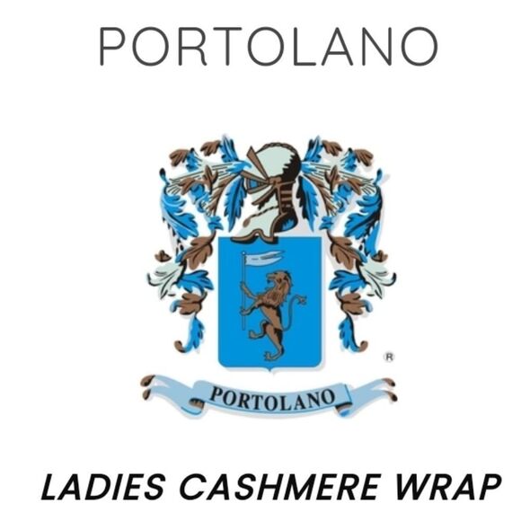 Portolano Women's Red 100% Cashmere Scarves 14 x 75 - Picture 2 of 13